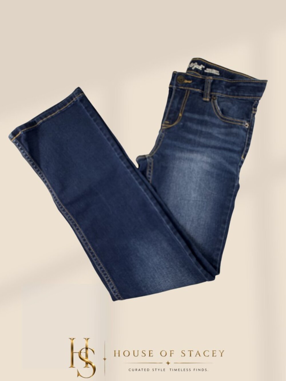 Girls Cat & Jack Bootcut Jeans Size 12 Super Stretch